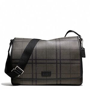 COACH TATTERSALL PVC MESSENGER BAG F71063 MEN